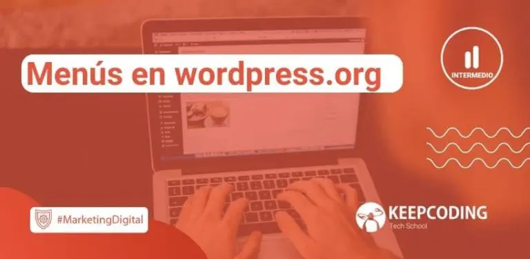 Menús en wordpress.org