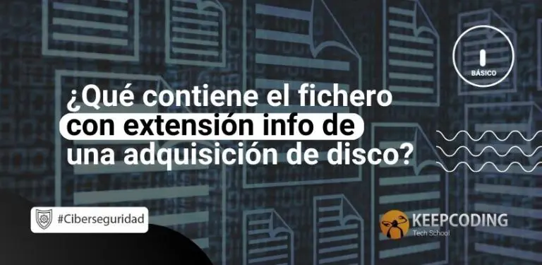 fichero con extensión info