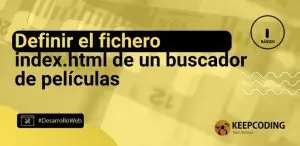 Definir el fichero index.html de un buscador de películas