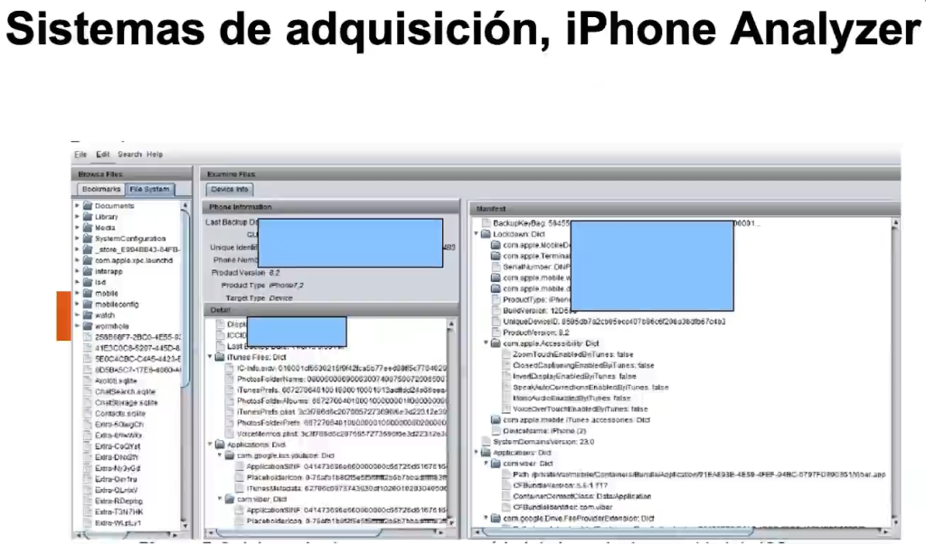 Sistemas de adquisición de evidencia en Apple 4 Sistemas de adquisición de evidencia en Apple