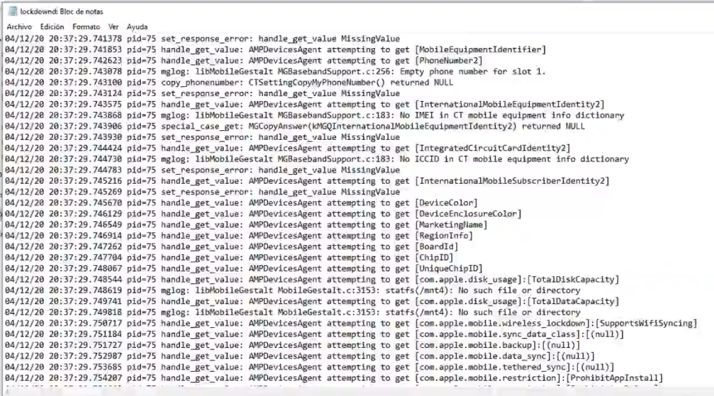Logs en sistemas iOS: análisis forense 3 Logs en sistemas iOS