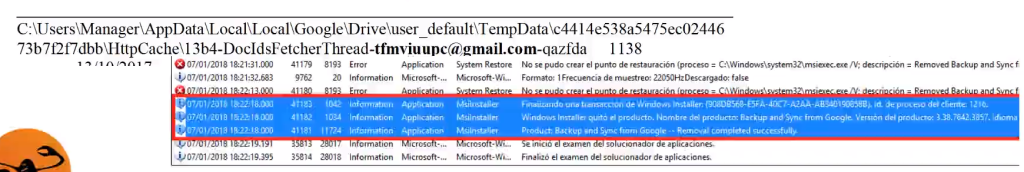 sincronización de ficheros en Cloud