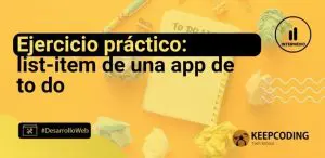 Ejercicio práctico: list-item de una app de to do