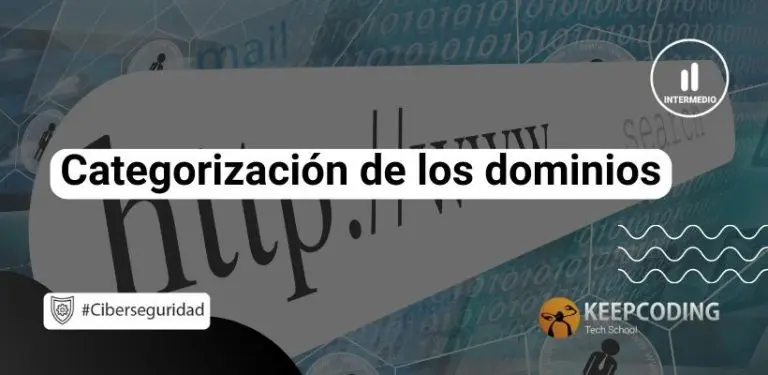 Categorización de los dominios