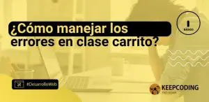 ¿Cómo manejar los errores en clase carrito?