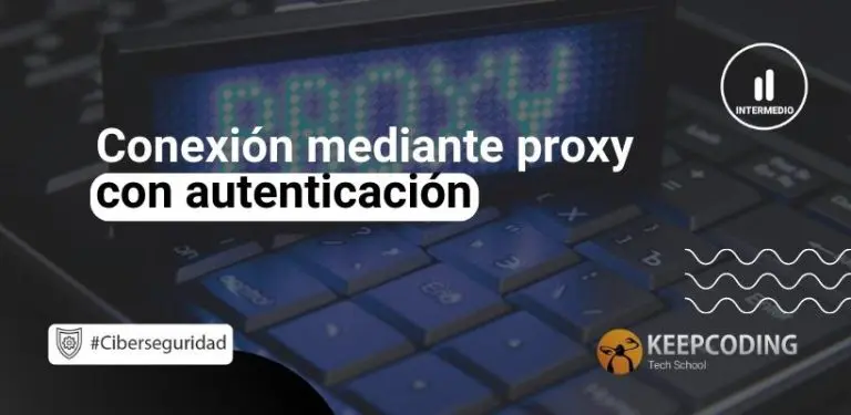 Conexión mediante proxy con autenticación
