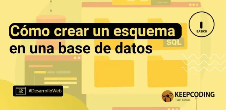 Cómo crear un esquema en una base de datos
