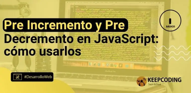 preincrementeo y predecremento en javascript