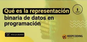 Qué es la representación binaria de datos en programación