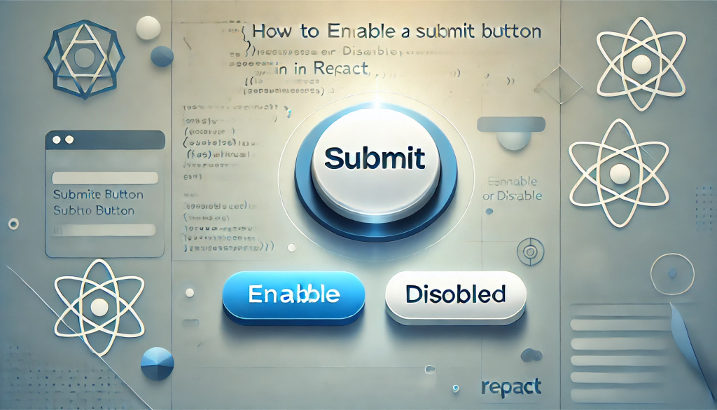 ¿Cómo habilitar o deshabilitar un botón de envío en React? 1 botón en react