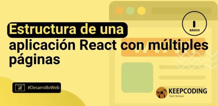 Estructura de una aplicación React con múltiples páginas