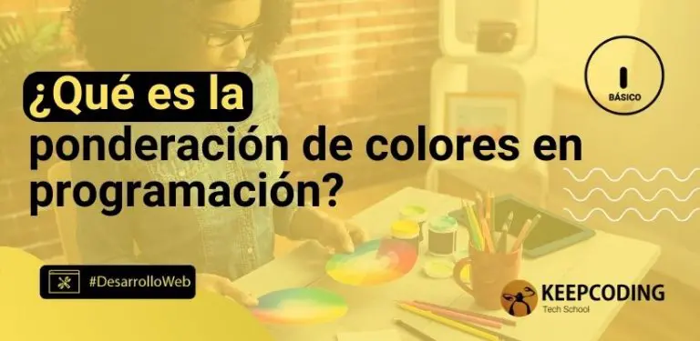 ¿Qué es la ponderación de colores en programación?