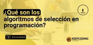 ¿Qué son los algoritmos de selección en programación?