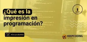 ¿Qué es la impresión en programación?