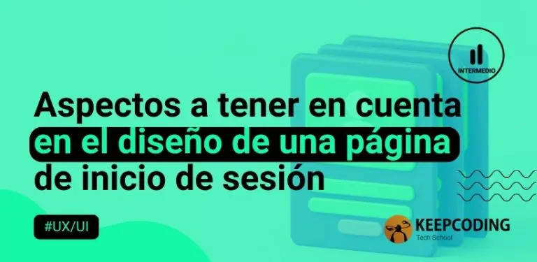 Aspectos a tener en cuenta en el diseño de una página de inicio de sesión