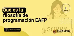 Qué es la filosofía de programación EAFP