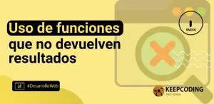 Uso de funciones que no devuelven resultados