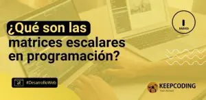¿Qué son las matrices escalares en programación?