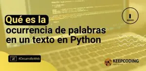 Qué es la ocurrencia de palabras en un texto en Python