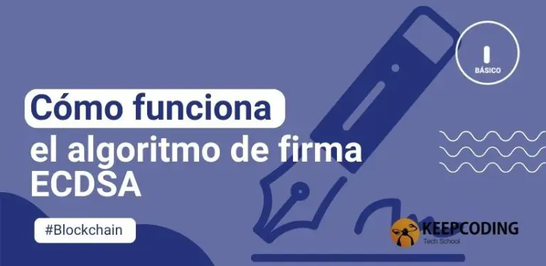Cómo funciona el algoritmo de firma ECDSA