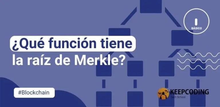 ¿Qué función tiene la raíz de Merkle?