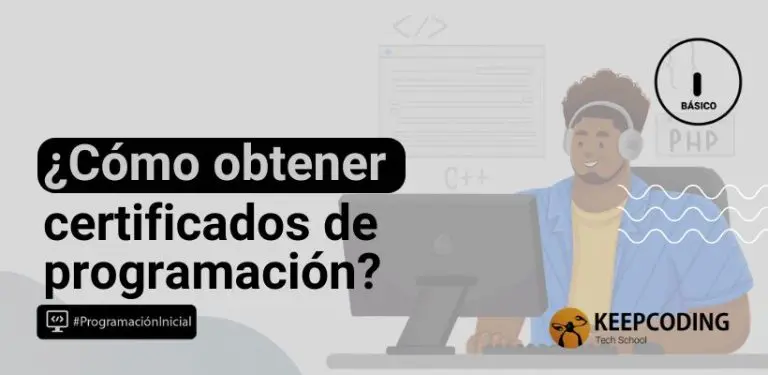 ¿Cómo obtener certificados de programación?