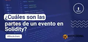 ¿Cuáles son las partes de un evento en Solidity?