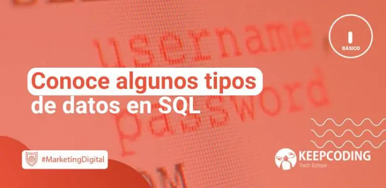 tipos de datos en sql