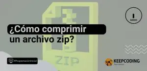 ¿Cómo comprimir un archivo zip