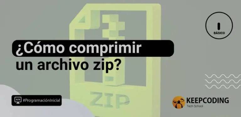 ¿Cómo comprimir un archivo zip