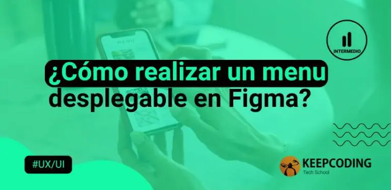 menu desplegable en figma