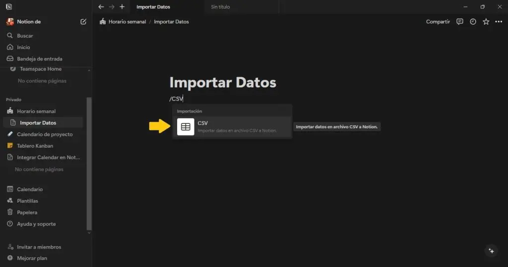 Excel en Notion: transforma tus hojas de cálculo en datos dinámicos 3 Excel en Notion
