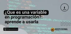 que es una variable en programación