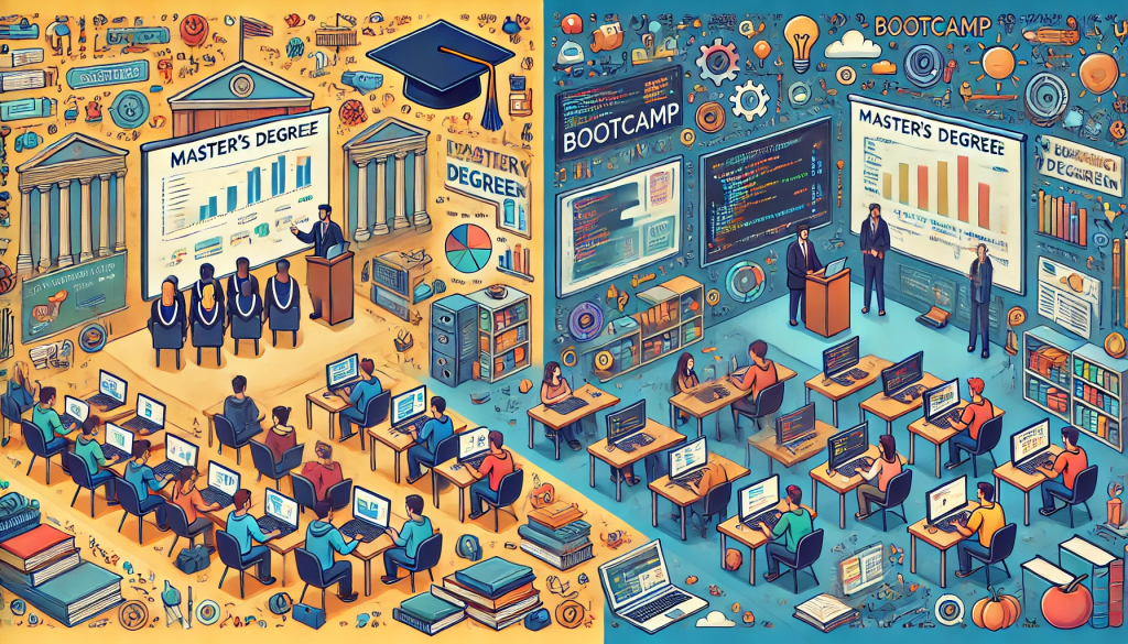 Diferencias entre máster y bootcamp: ¿Cuál es la mejor opción? 1 Diferencias entre máster y bootcamp