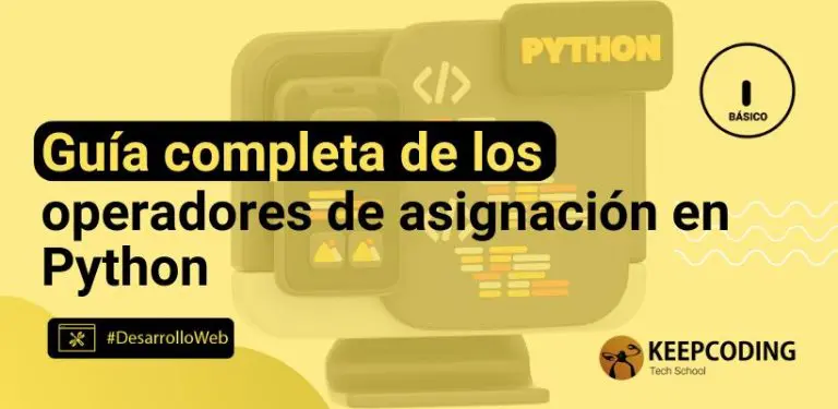 operadores de asignación en Python