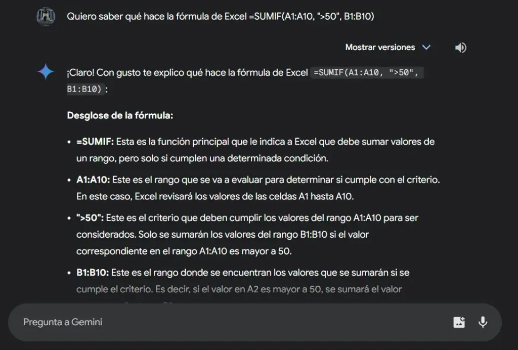 IA para Excel: Cómo usar la Inteligencia Artificial para crear fórmulas y automatizar tareas 4 IA para Excel: Gemini