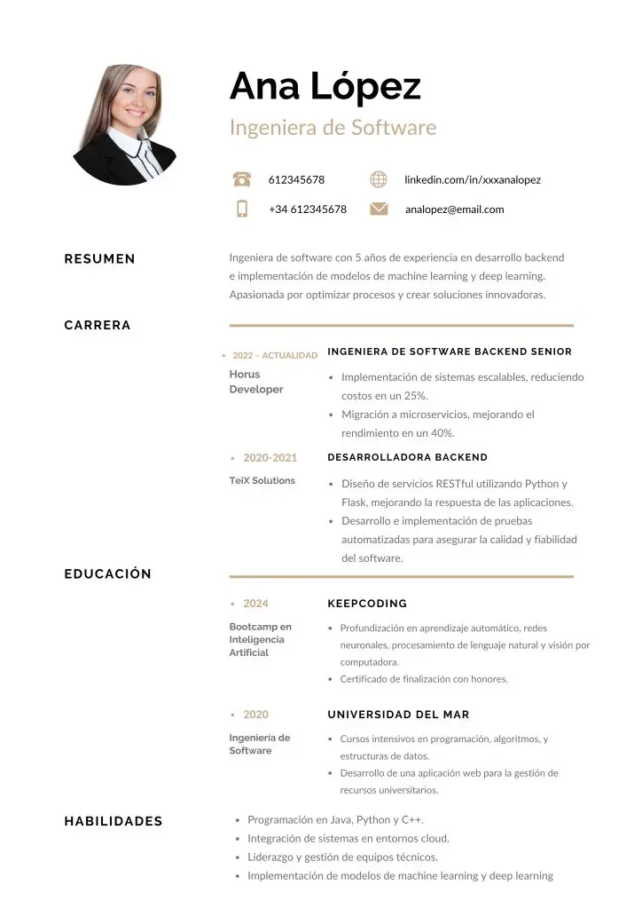 ¿Qué es un currículum combinado? Guía con ejemplos 2 ¿Qué es un currículum combinado? Guía con ejemplos