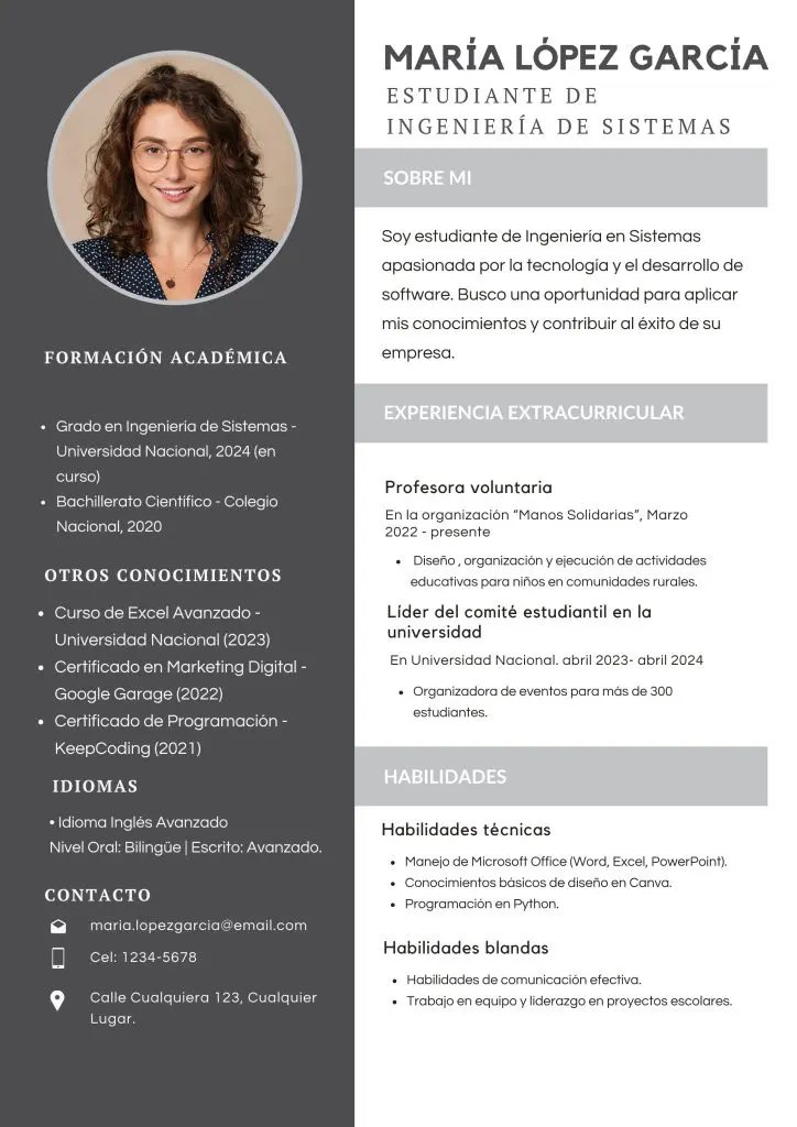 Cómo hacer un CV sin experiencia: guía para aplicar a tu primer empleo 2 Cómo hacer un CV sin experiencia: guía para aplicar a tu primer empleo
