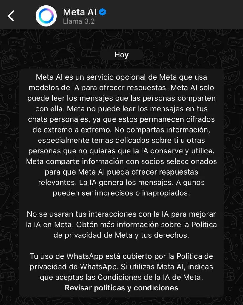 Meta AI en WhatsApp: ¿Qué cambios trae la IA a tu experiencia en la app? 1 Meta AI en WhatsApp