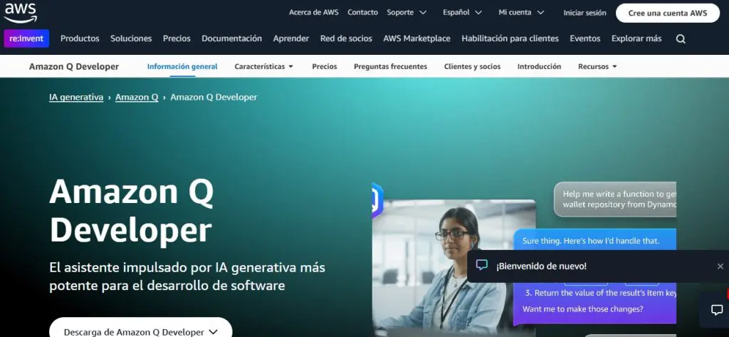 ¿Cuáles son las mejores opciones de IA para programar en JavaScript? 3 IA para programar JavaScript Codewhisperer