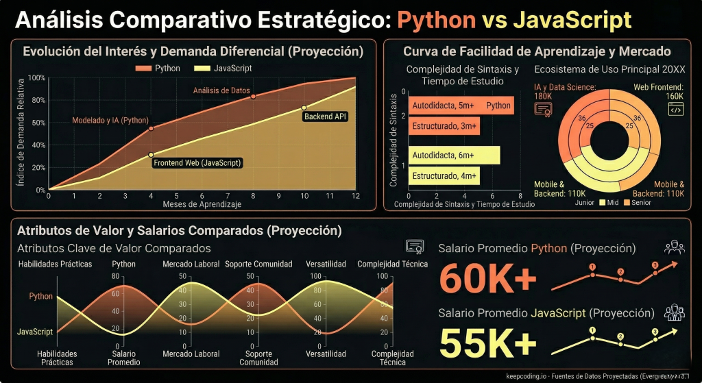 Python vs JavaScript para empezar a programar: cuál elegir según tu objetivo y cómo aprender más rápido 1 Python vs JavaScript
