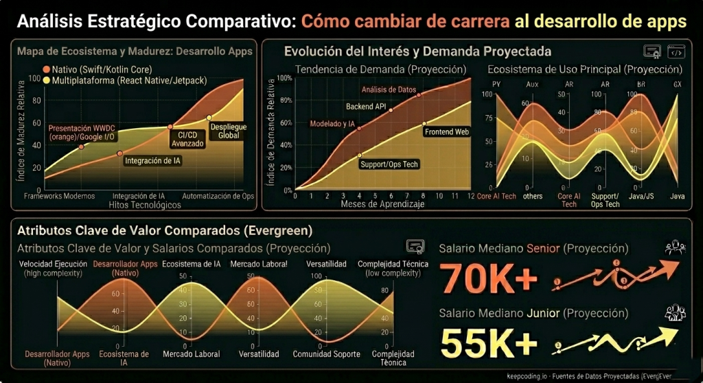 Cómo cambiar de carrera al desarrollo de apps: guía real paso a paso 1 Cómo cambiar de carrera al desarrollo de apps