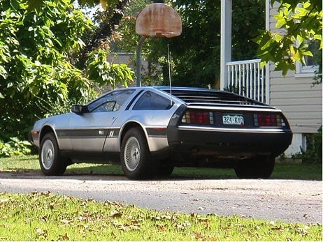 Delorean – el coche de Marty McFly en la película Regreso al Futuro