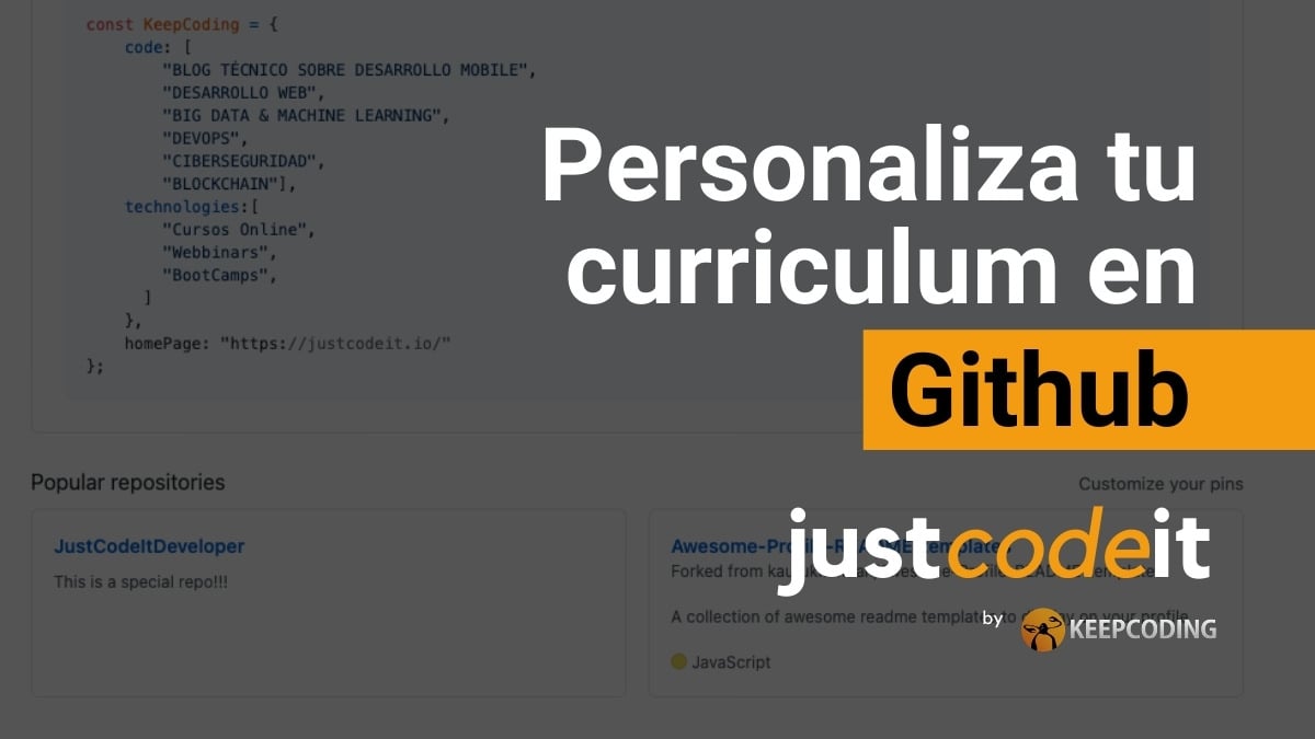 Crear Curriculum Personalizado En GitHub | KeepCoding