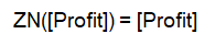 ZN como ejemplo de funciones para números en los campos calculados en Tableau.