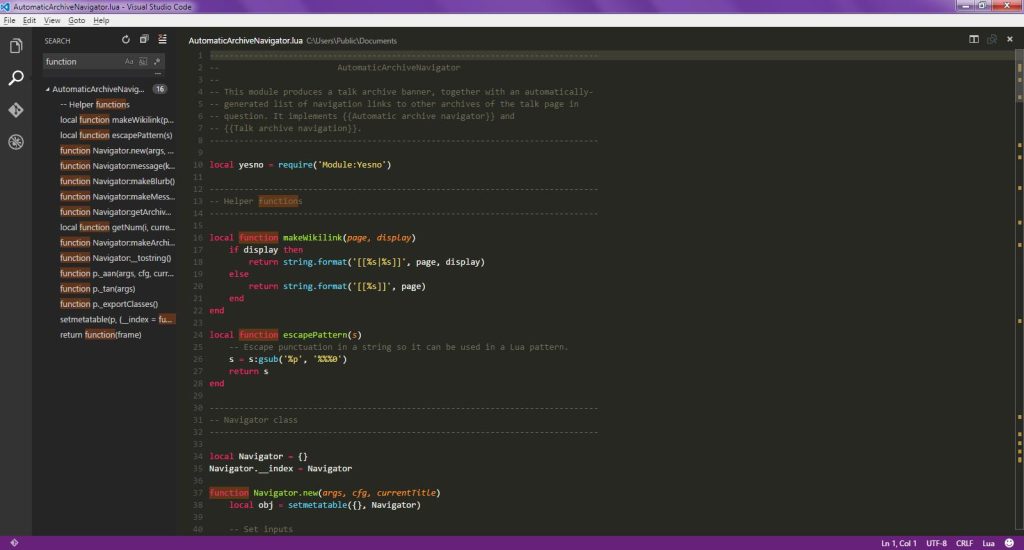 Visual Studio Code Editor de codigo