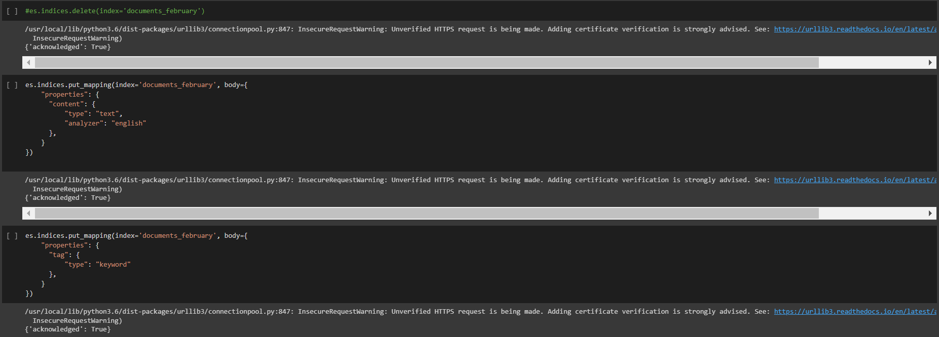 ¿Cómo modificar tipos de Indexes en ElasticSearch?
