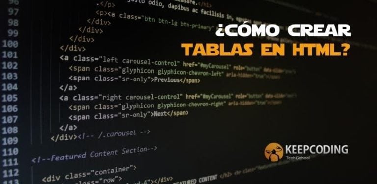 Cómo crear tablas en HTML