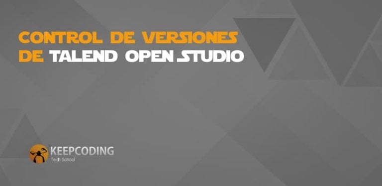 Control de versiones de Talend Open Studio