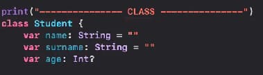 Cómo crear una clase en Swift 1
